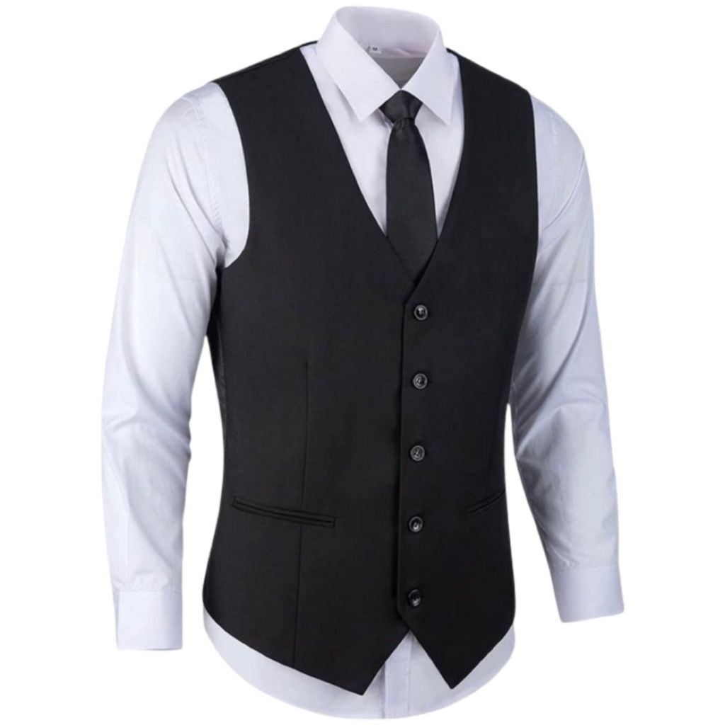 Colete Social Slim de Luxo Masculino Ajustável - Envio Imediato