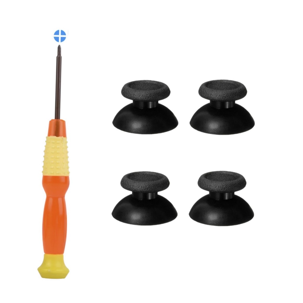 4  Botões Analógicos ou capa do analógico + 1 chave Philips  Para O Controle PS4 em Oferta na Shopee