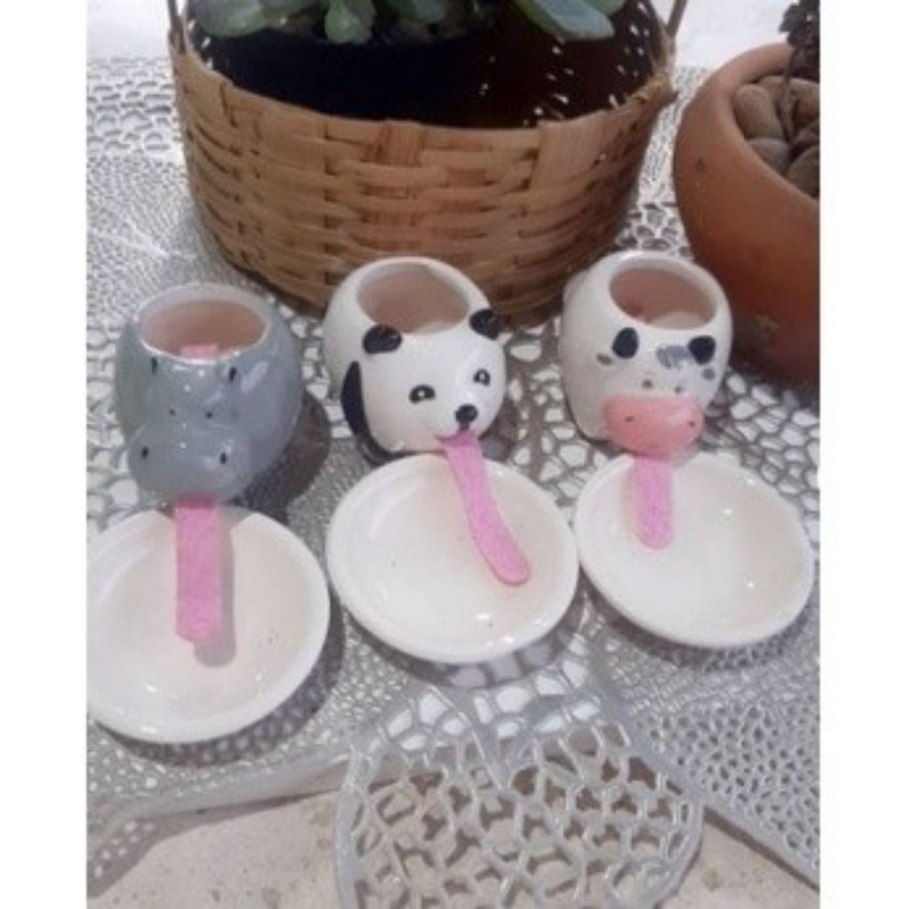 Detalhes do Cachepot Animal Bichinho Regador Em Porcelana Pequeno Decoração