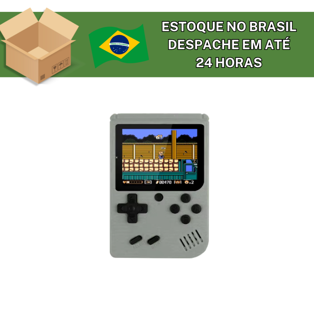 Retro portátil Mini Video Game Console 8 bits 3.0 Polegada Color LCD Color Game  Construído em 500