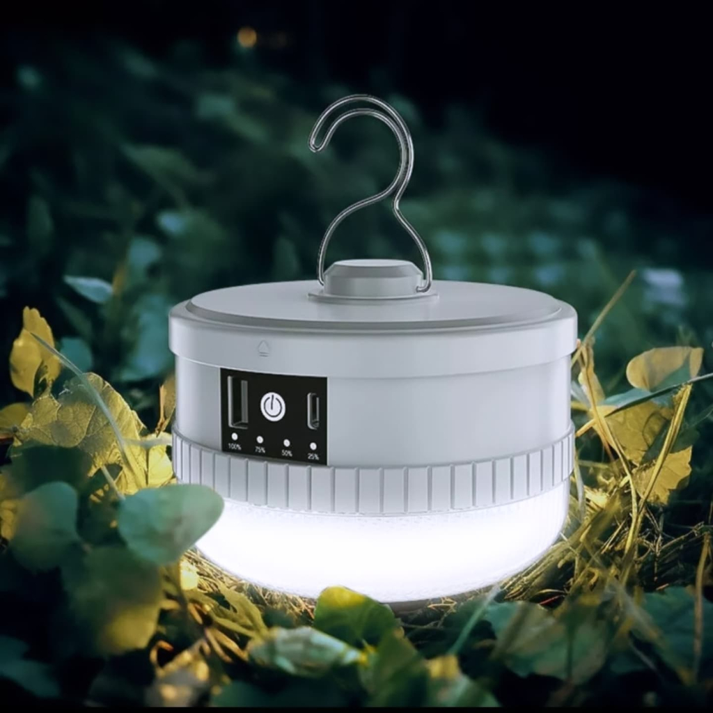 Luminária para Camping/Emergência Super Forte a Bateria Recarregável