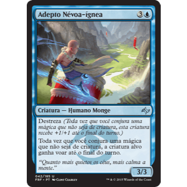 Adepto Névoa-ígnea (Humano / Monge) - Magic The Gathering