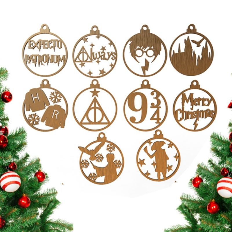 10 Enfeites Harry Potter  Ornamento bolinha  Pendurar Natal Harry Potter Coisas Legais Para Casa