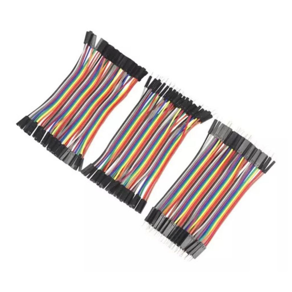 Kit Jumper 10cm 60 Peças Mxf Mxm Fxf Arduino Cabinho Wire ( 60 fios ) em Oferta na Shopee