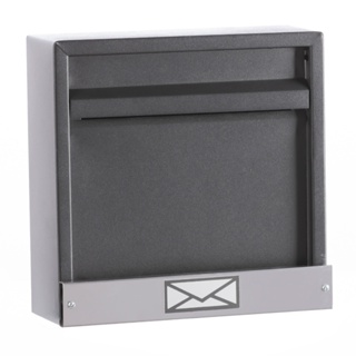 Caixa De Correio Portão Carta Grade Horizontal Preta, Branca, Texturizada C/ Inox em Oferta na Shopee