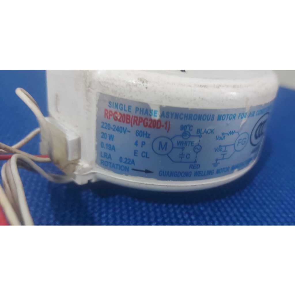 Motor Ventilador Evaporadora Compatível Electrolux 12 000 Btus Pi12f Original Revisado