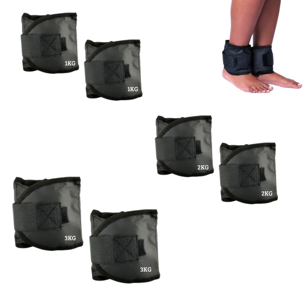 Kit Caneleira Tornozeleira Profissional 1 Kg + 2 Kg + 3 Kg Academia Musculação em Oferta na Shopee