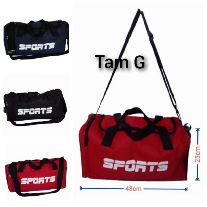 Sacola de Viagem Bolsa Tiracolo Grande Tam G com 3 Opções de Cores Viagens Academia Passeio Etc