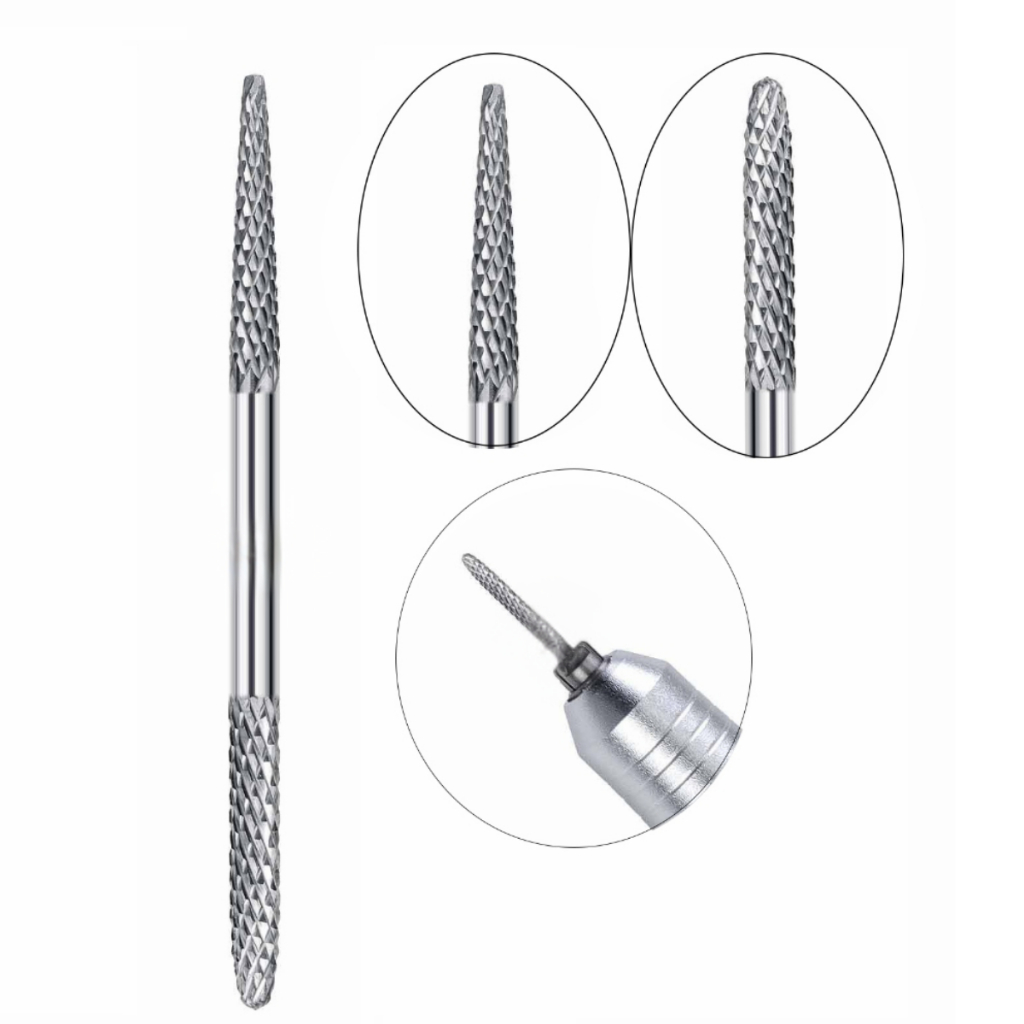 Broca para cuticula  unhas De Gel broca de acabamento unha broca profissional para unhas de gel Cutilagem Tungstênio