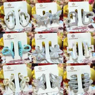 kit2 Pregadeira Piranha Presilhas de Cabelo em Acrílico com Design Iridescente em Oferta na Shopee