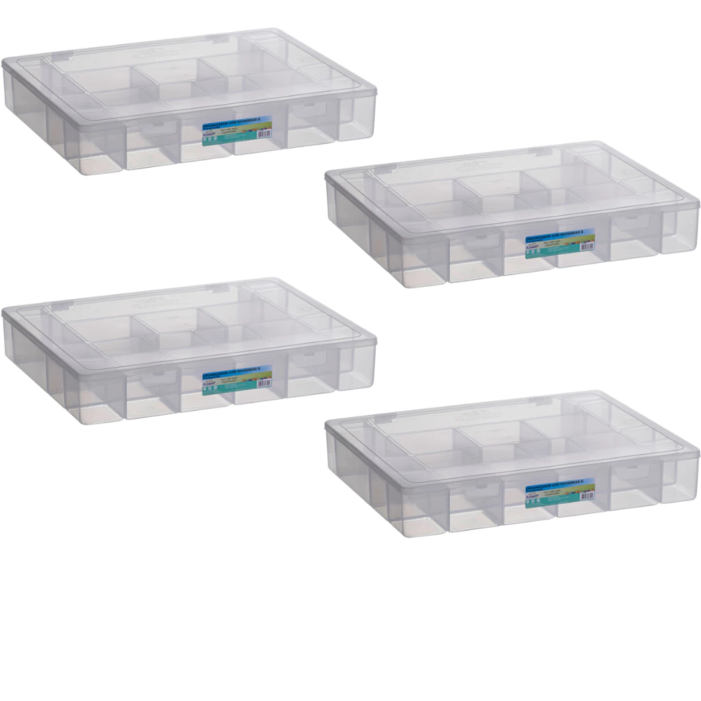 Kit 6 Organizadoras com 20 Compartimentos para Pesca, Jóias e Parafusos Organizador com Divisórias em Oferta na Shopee