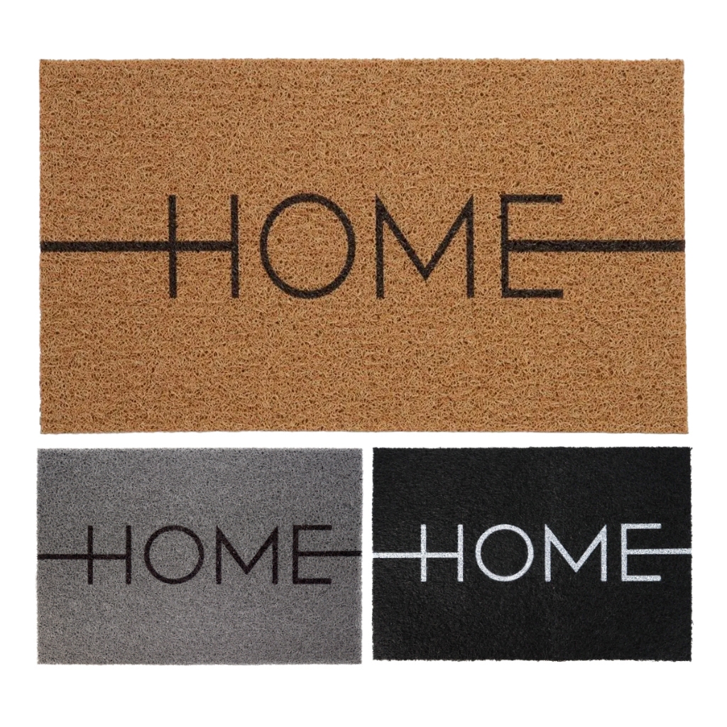 Tapete Capacho Porta de Entrada Bege Vinil 40 x 60 cm Kapazi Decorativo Terral