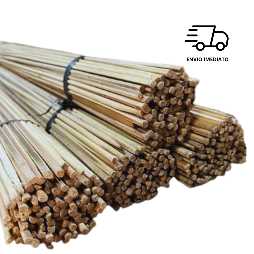 Vareta de Bambu Premium para Pipas e Papagaios – 50cm, 55cm e 60cm, Kits com 25, 50 e 100 Unidades