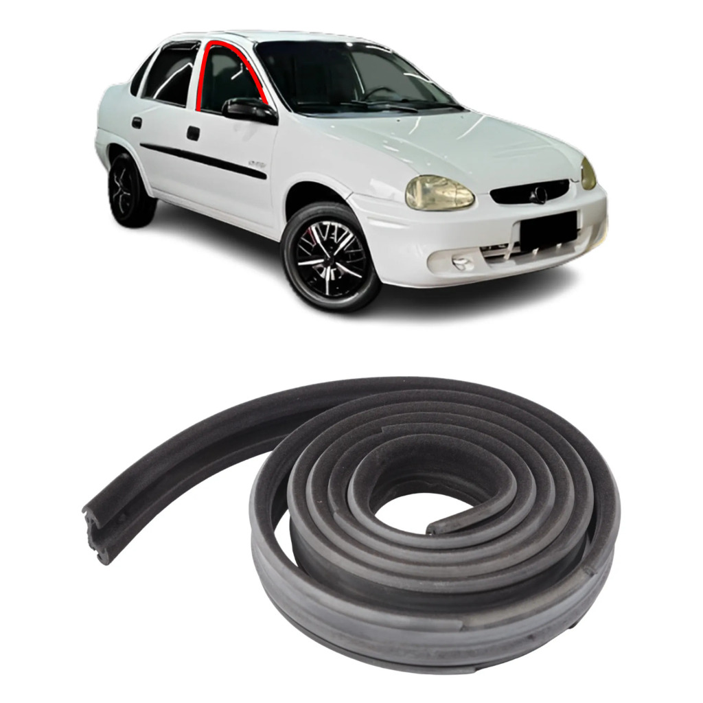 Borracha canaleta vidro porta dianteira direita Corsa Classic