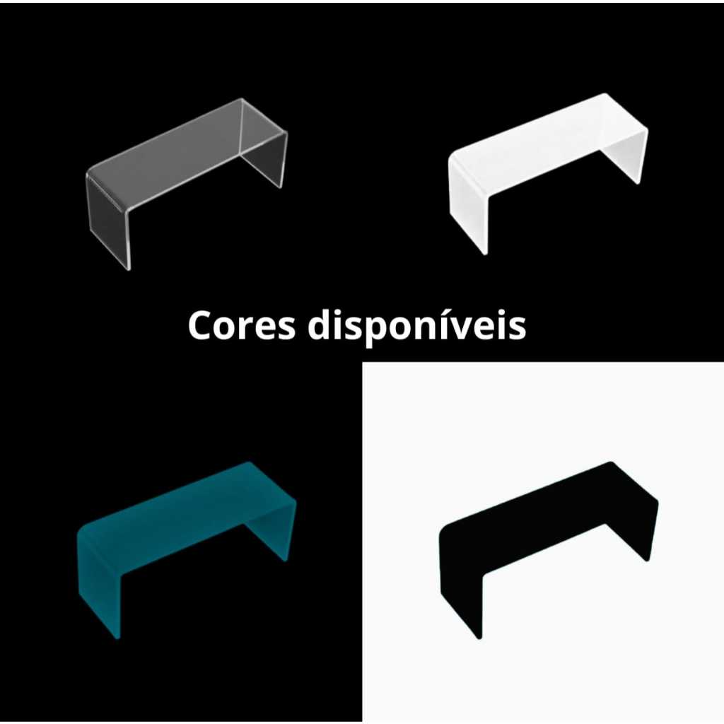 Suporte expositor prateleira tipo U em acrílico funko bonecos