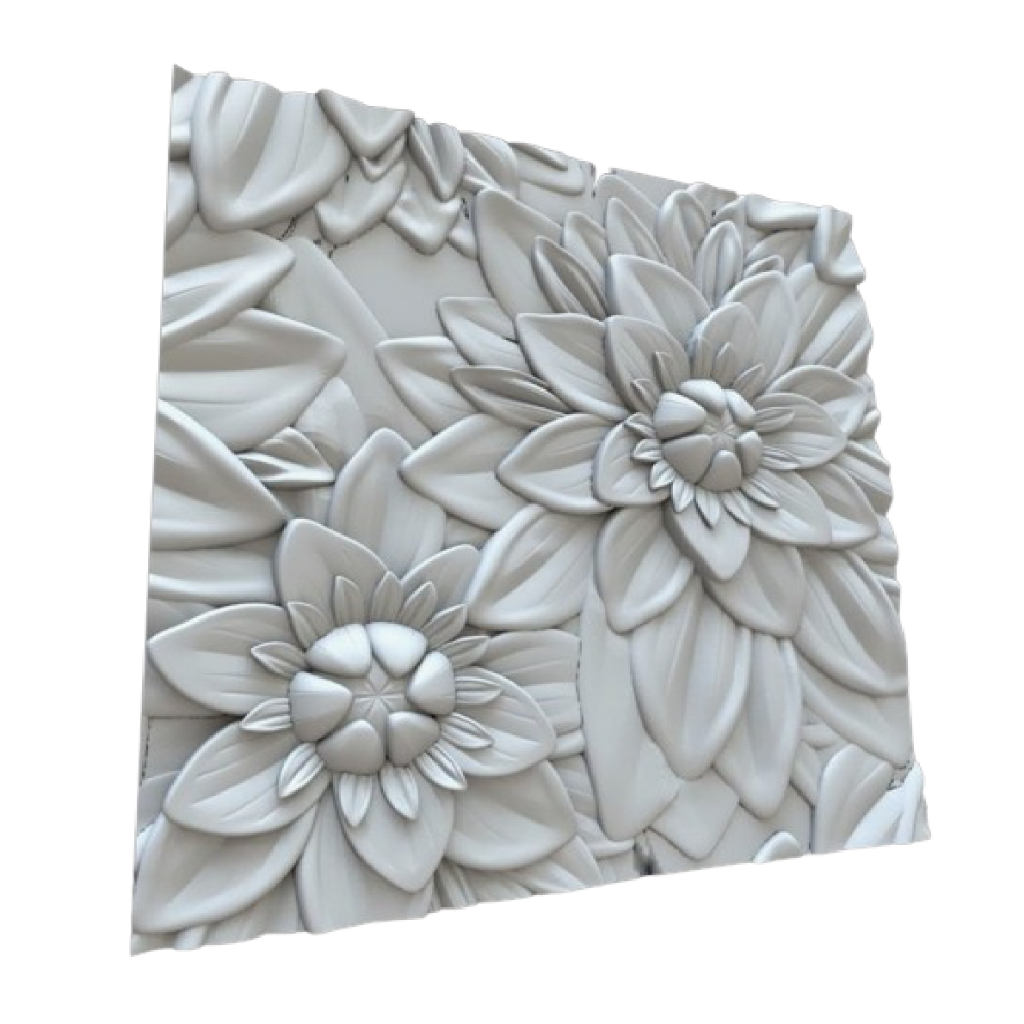 Forma/molde Abs 1,5mm 3d Flores 33x33cm