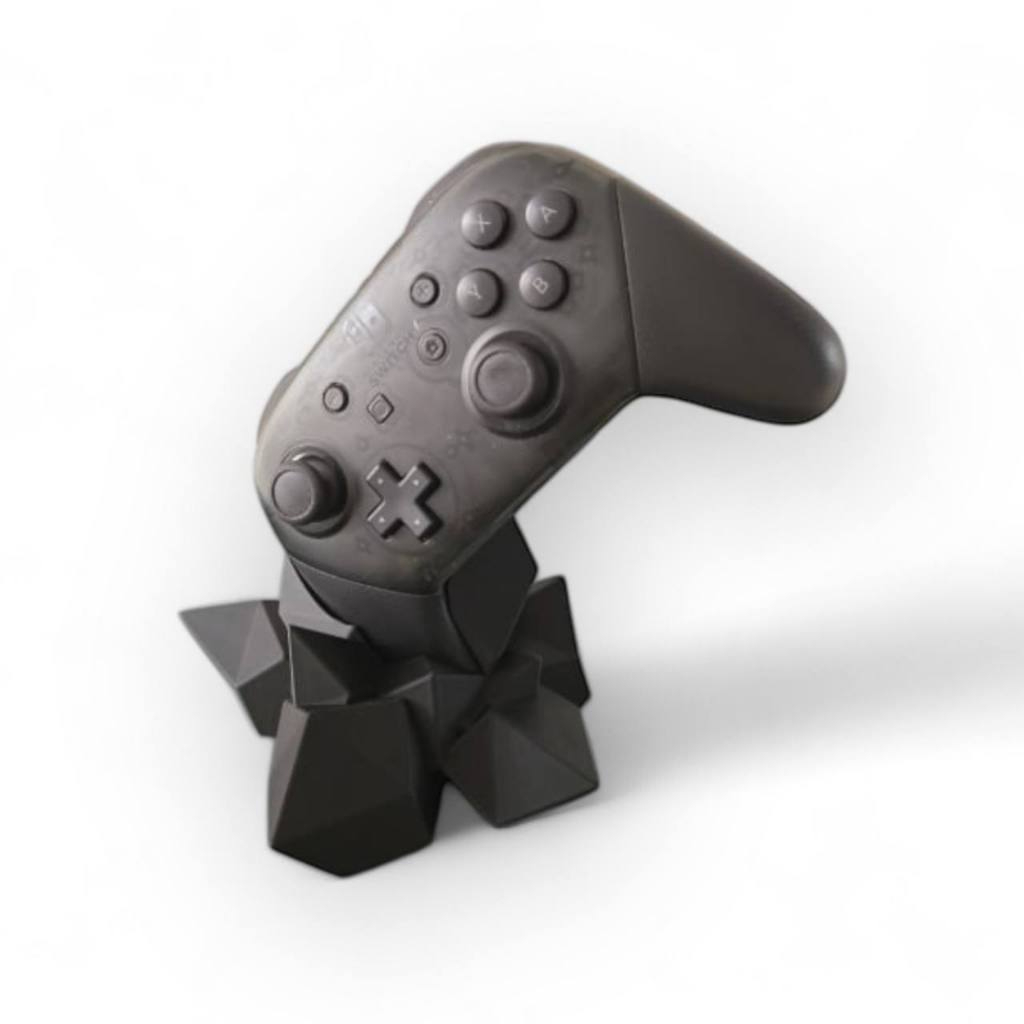 Suporte Gamer Cristal para Controle Nintendo Switch Pro – Base Organizador de Gamepad