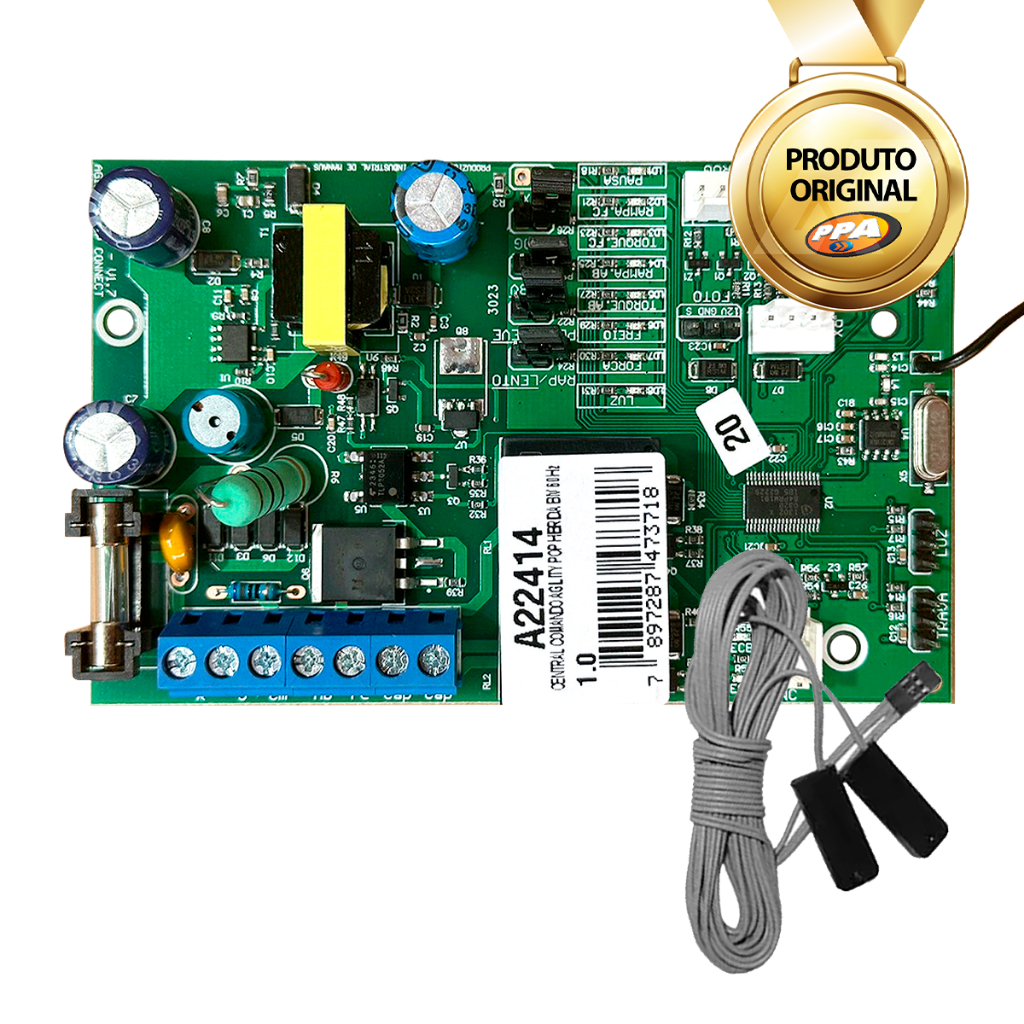 Placa de Comando Agility Híb. Bivolt + Fim de Curso BV PPA