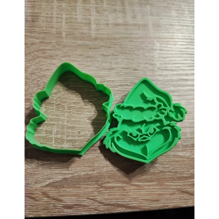 [O MAIS VENDIDO+ENVIO RÁPIDO!] Cortador de Biscoito / De Biscuit - Grinch - Comemorativo / Merry Christmas - 3D