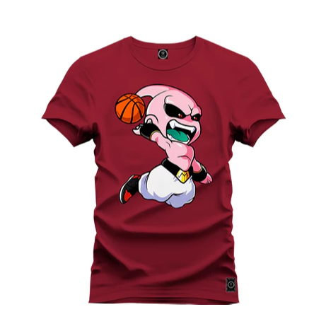 Camiseta Unissex Algodão Macia Premium Estampada Majim Basquete