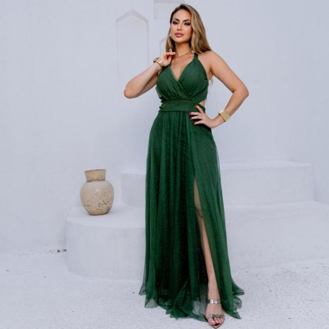 Vestido de Festa Para Casamento, Formatura Elegante Lançamento DIVERSAS CORES