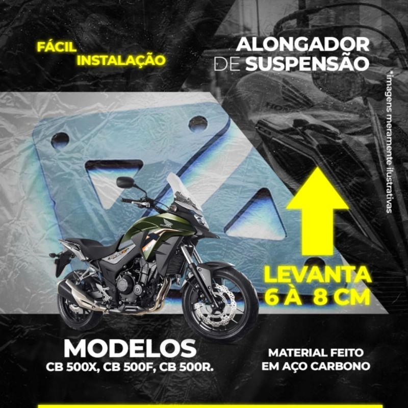 Prolongador de amortecedor traseiro para Honda CB 500 F, X, R ATÉ 2019