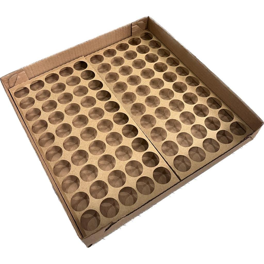 Caixa Transporte 100 Doces Com Berço 35x35x5 Cm Parda (20 Unidades) em Oferta na Shopee