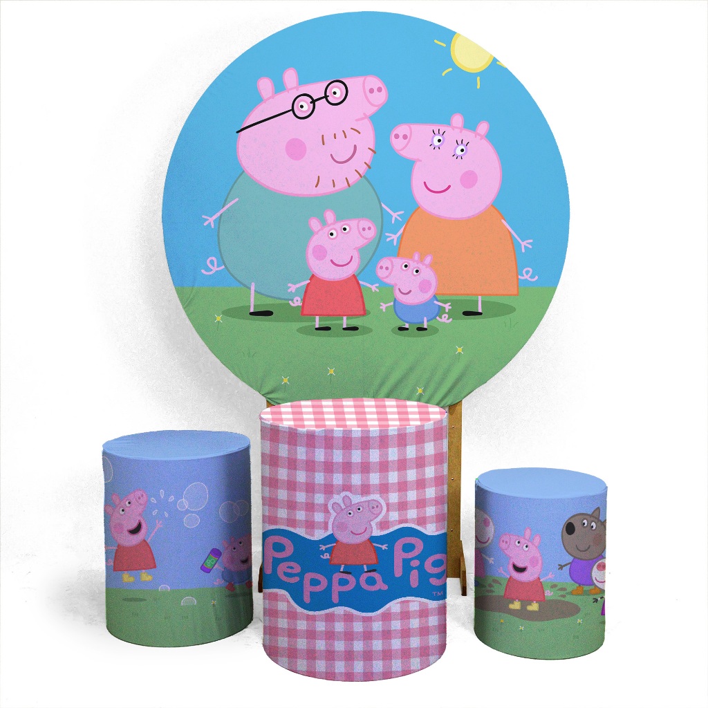 Trio Capa de Cilindro + Capa de Painel - Peppa Pig - Veste Fácil