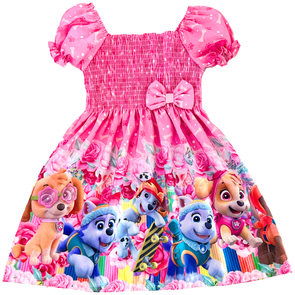 Vestido Infantil Personagem Moana em Oferta na Shopee