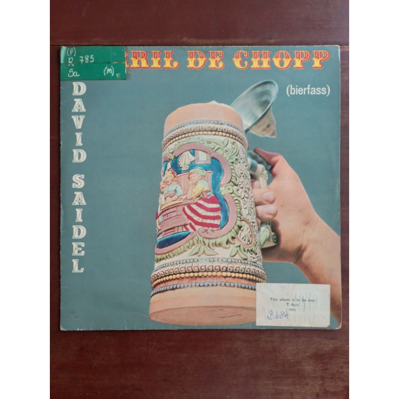 LP David Saidel Barril De Chopp Acordeon Rosicler 1976
