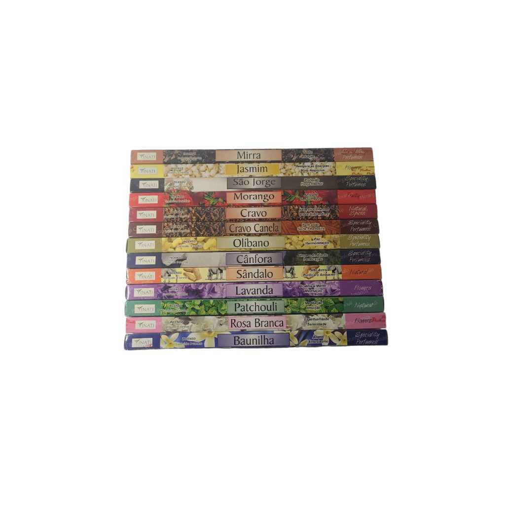 Incenso Indiano Vinati com 8 varetas - Diversas Fragrâncias em Oferta na Shopee
