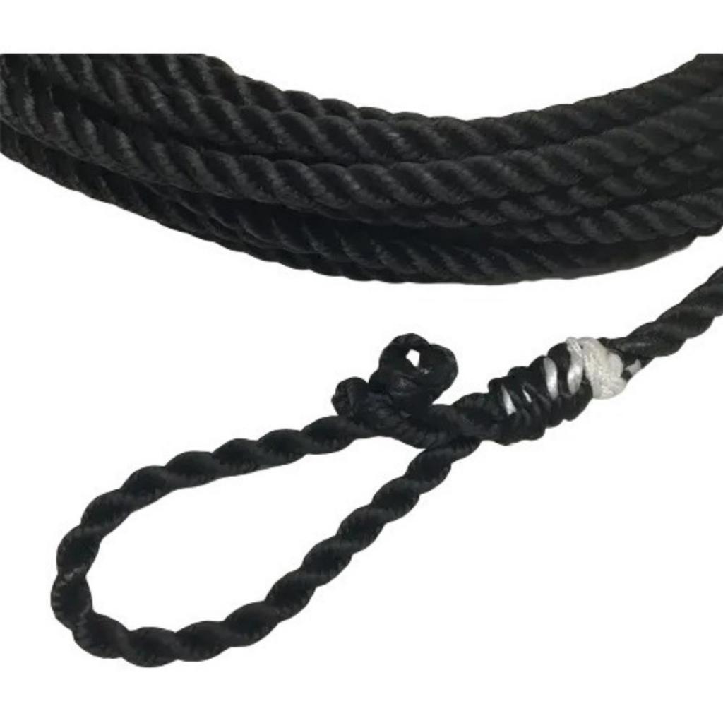 Laço Torcido  Preto ou vermelho com Argola 10, 12 e 15 Metros
