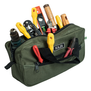 Bolsa Para Ferramentas em Lona Reforçada, Multifuncional, Uso Geral Eletricista, Instalador em Oferta na Shopee