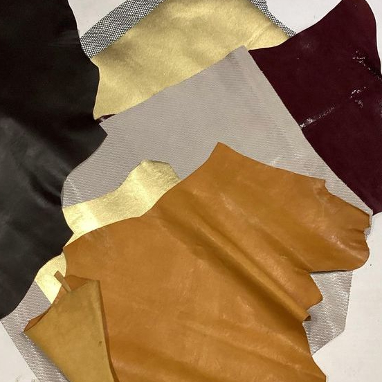 1kg Couro Legítimo Variados e Coloridos