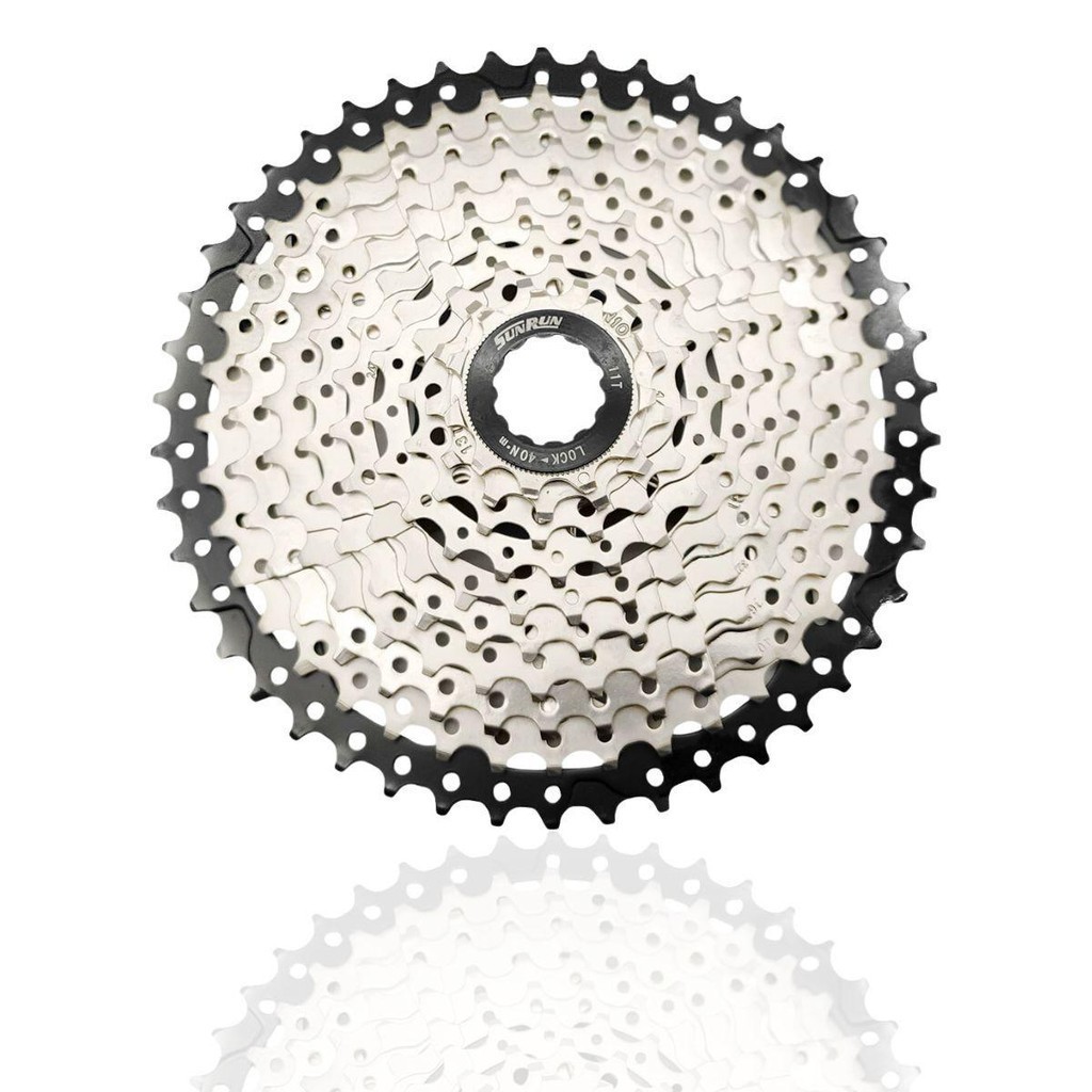 Cassete 10v 11/46D Sunrun K10 Niquelado Alumínio 1x10v 2x10v Oferta PROMO!