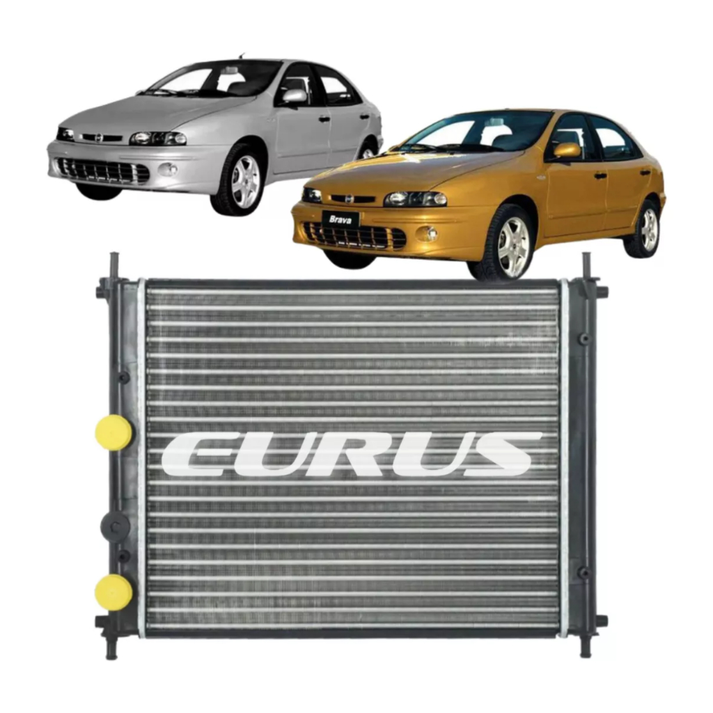 Radiador Eurus Fiat Brava 1.6 2000 e 2001 Sistema Marelli em Oferta na Shopee