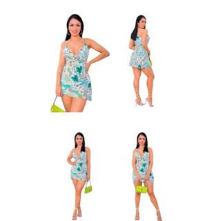 macaquinho tipo vestido feminino de alça em Oferta na Shopee