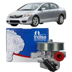 Bomba Direção Hidráulica Honda New Civic 1.8 16v 2007 2008 2009 2010 2011 Com Polia Indisa