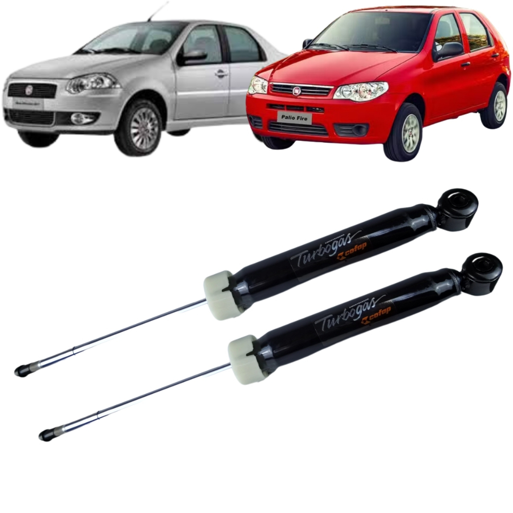 Par Amortecedor Traseiro Cofap Fiat Palio Siena 1996 A 2018 - Spare Parts and Accessories for Vehicles