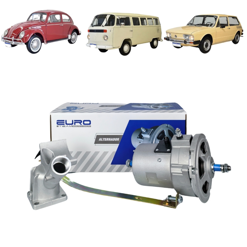 Alternador Volksvagen Fusca Brasilia Kombi 1300 1500 1600 12V 55A Completo em Oferta na Shopee