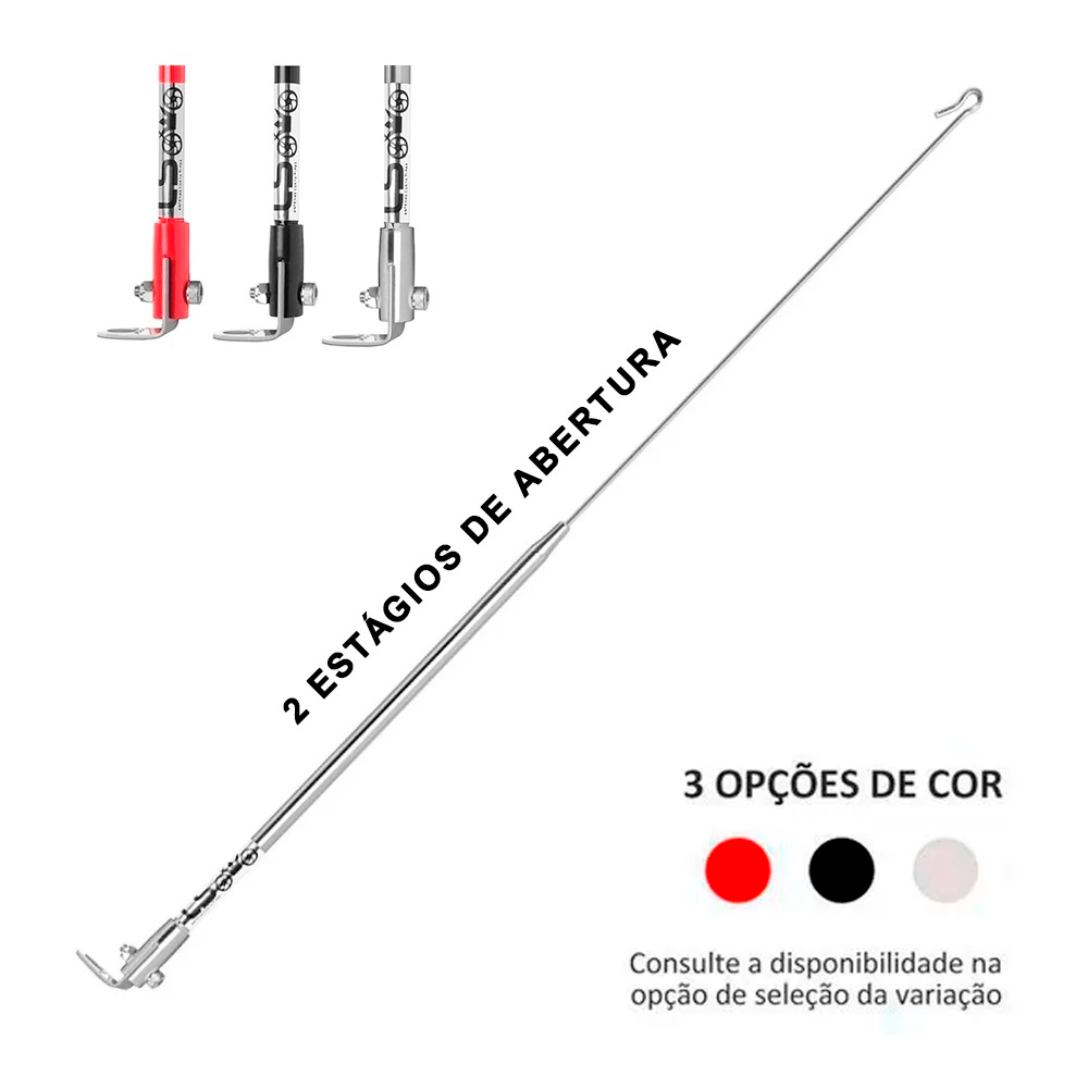 Antena Corta Pipa Moto Kasinski Comet 150 2 Estágios Retrovisor