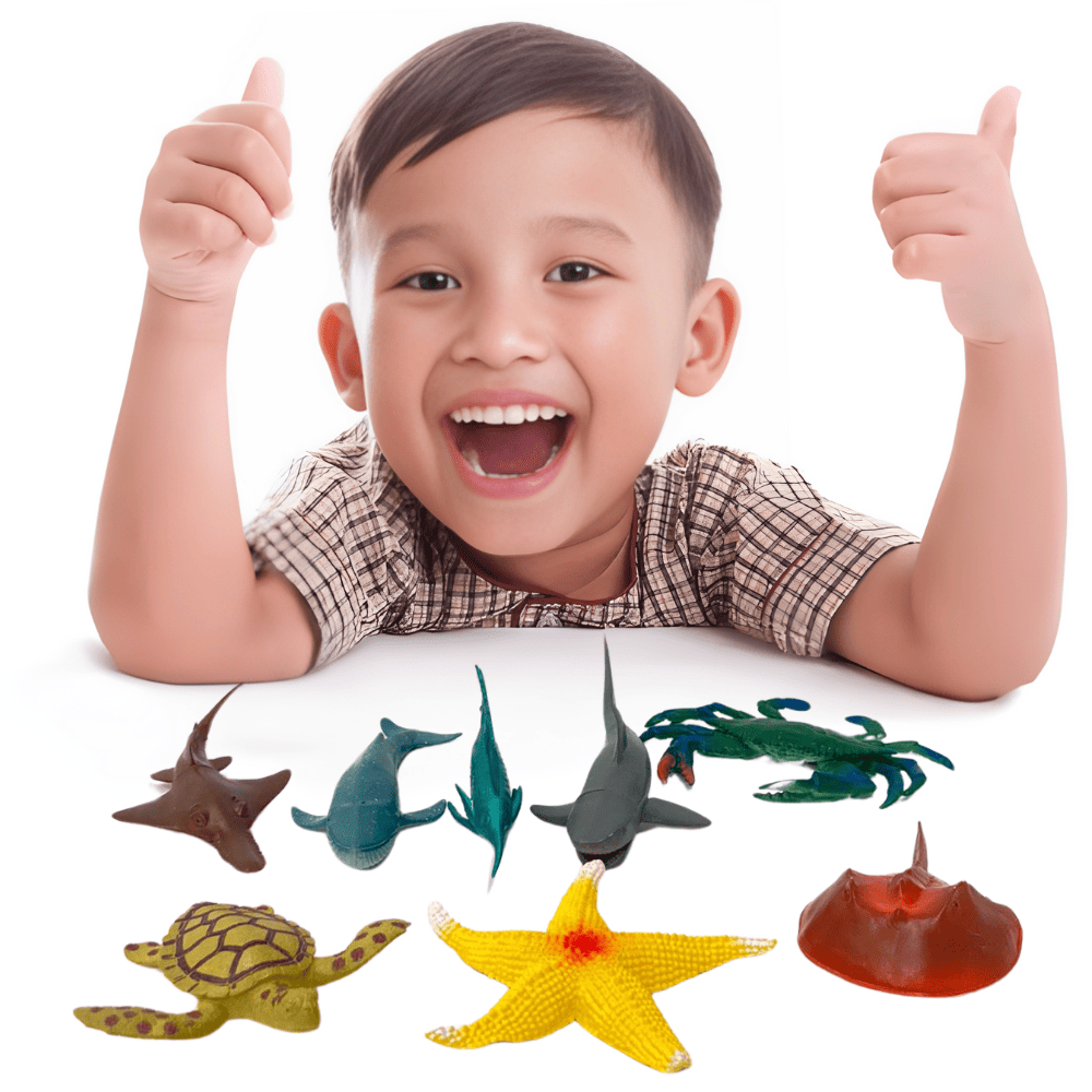 Brinquedo Infantil Animais Brinquedos Para Menino Infantil Kit Animal Marinho Interativo Crianças