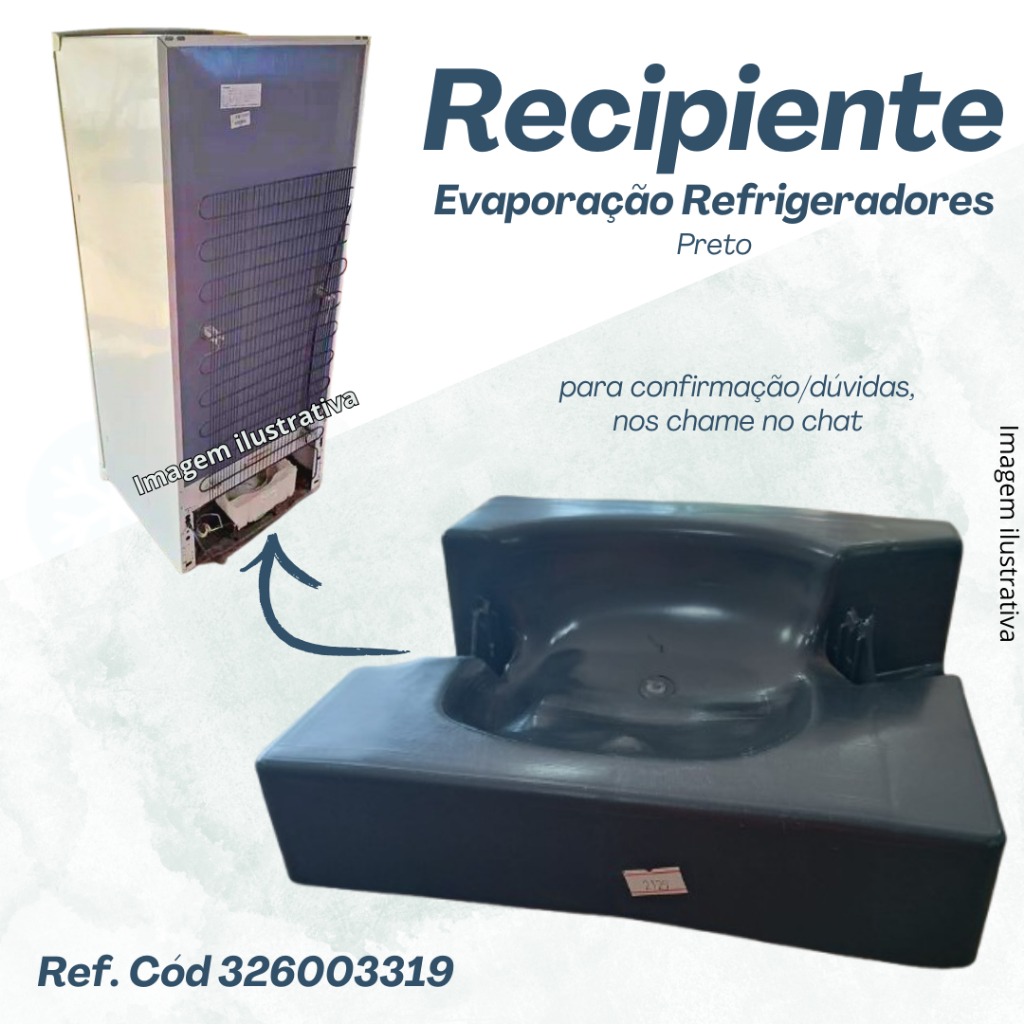 Recipiente bandeja motor refrigerador compatível 326003319