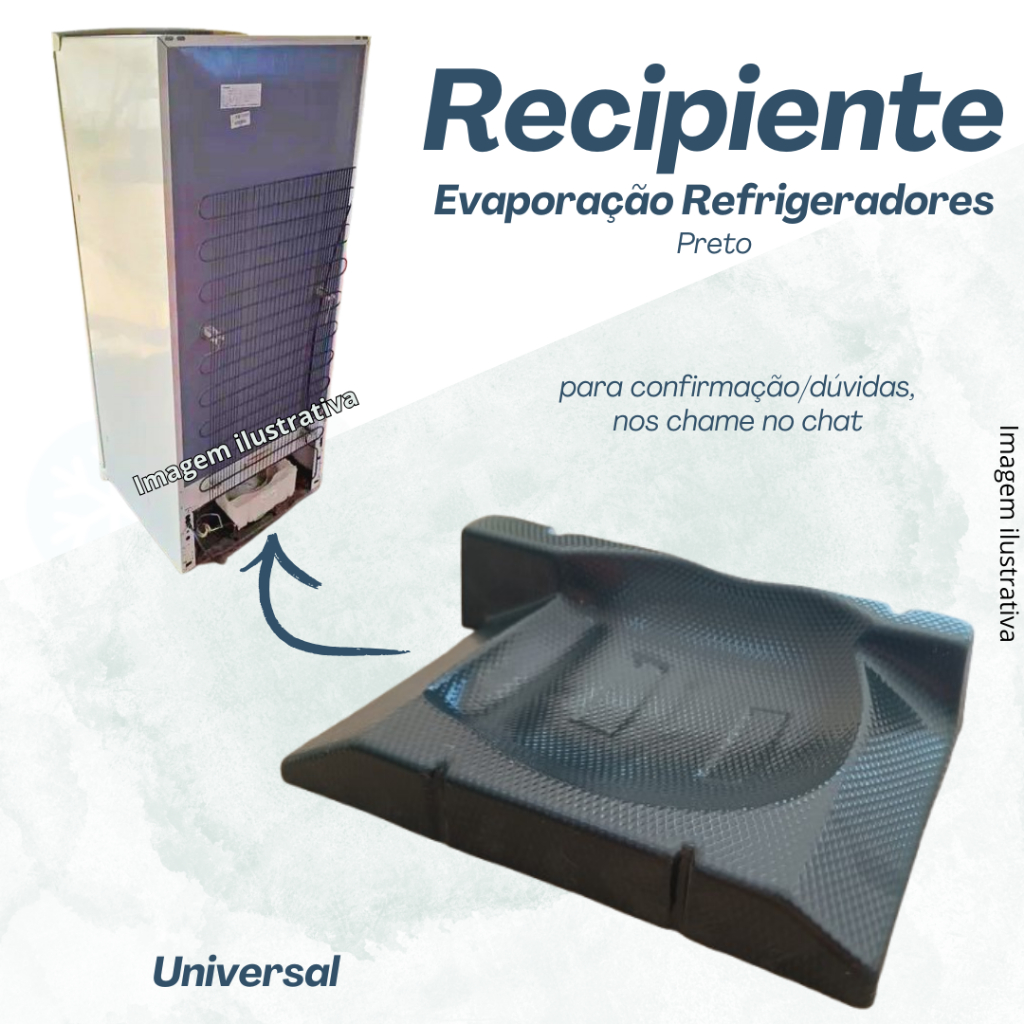Recipiente bandeja motor refrigerador universal