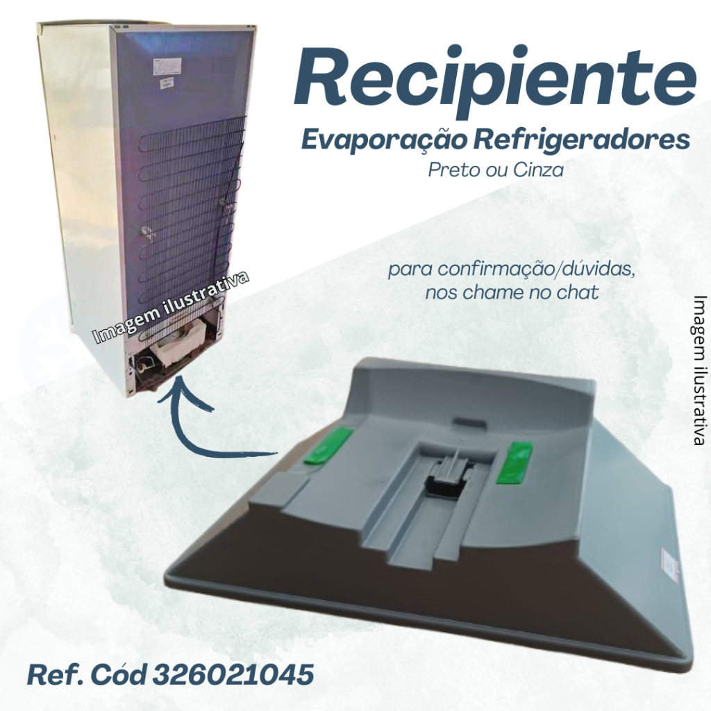 Recipiente bandeja para motor refrigerador universal com trava
