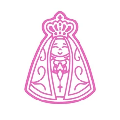 Cortador de Biscoito com Carimbo - Nossa Senhora Aparecida