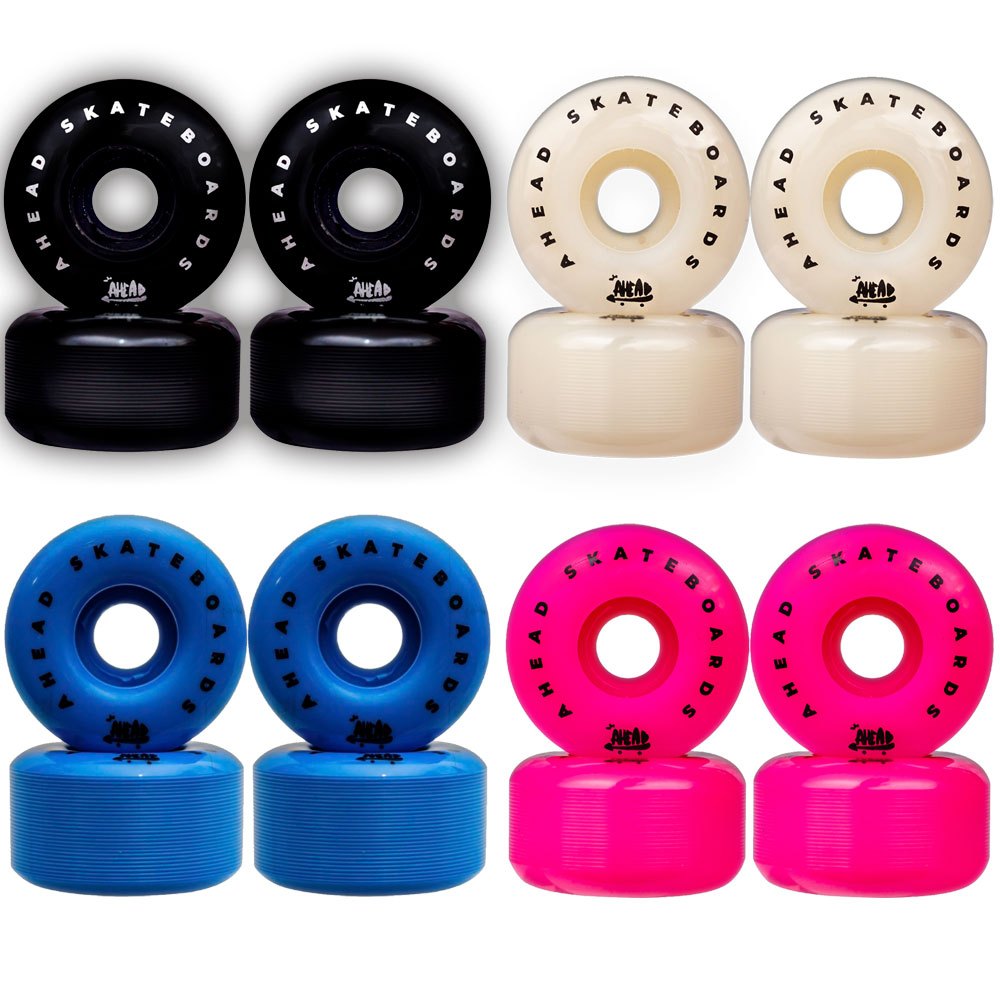 Roda de Skate Semi Profissional Bojuda Ahead Skateboard - Kit com 4 Rodas para Skate