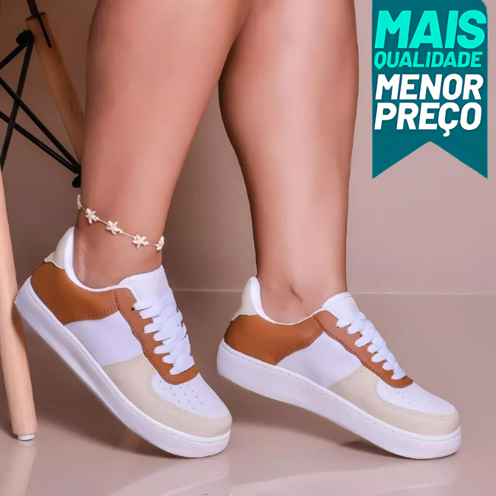 Novo Tênis Casual Feminino Lançamento Conforto e Estilo Tamanhos 34 ao 43