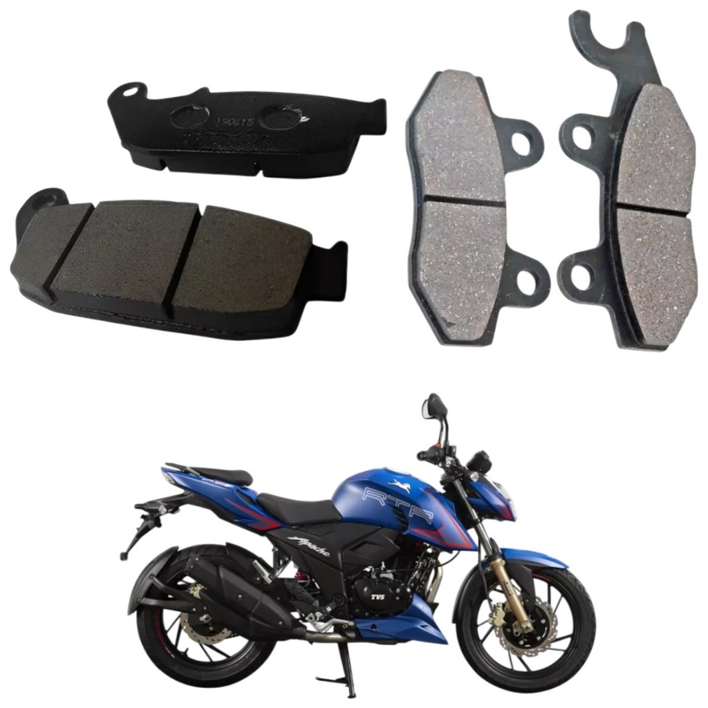 Kit Pastilha Dianteira + Traseira Dafra Apache Rtr200