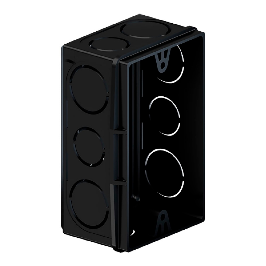 Kit 50 Caixas De Luz 4x2 Preta Dual em Oferta na Shopee